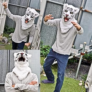 ハンドメイド　リアル　筋肉　白虎　着ぐるみ　コスプレ　マスク　コスチューム　一式 ハンドメイド リアル 筋肉 白虎 着ぐるみ コスプレ マスク